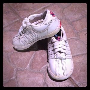 White K- Swiss classic sneakers size 6 infants